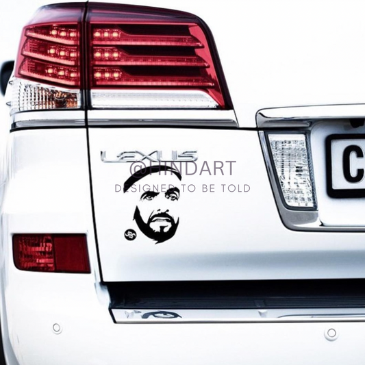 Zayed Car Sticker